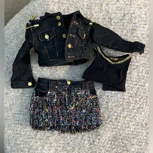 Rainbow High 24” Amaya Raine Doll Outfit•Jacket, Top &RH Tweed Skirt•Replacement - Picture 2 of 3